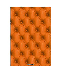 Vel Decopatch papier Patroon Chesterfield oranje