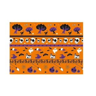 Vel Decopatch Papier Halloween Oranje/Paars