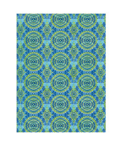 Vel Decopatch papier Patroon blauw/ groen