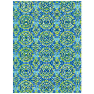 Vel Decopatch papier Patroon blauw/ groen