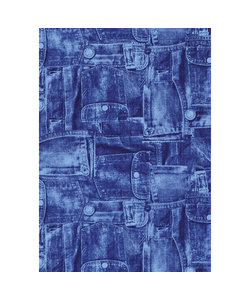 Vel Decopatch papier Patroon Jeans blauw