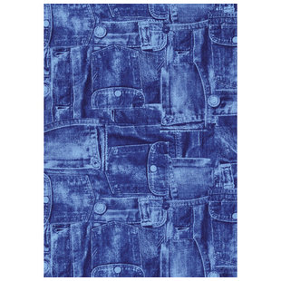 Vel Decopatch papier Patroon Jeans blauw