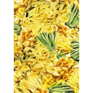 Vel Decopatch Papier Patroon Pasta Geel/Groen