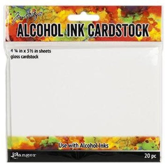 Tim Holtz Ranger Alcohol Ink Cardstock 4,25x5,5'' 20st
