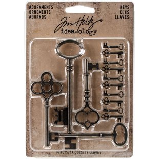 Tim Holtz Idea-Ology Adornments Keys 14 pcs.