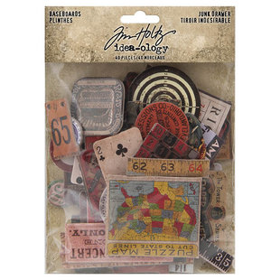 Tim Holtz Idea-Ology Baseboard Junk Drawer 40 pcs