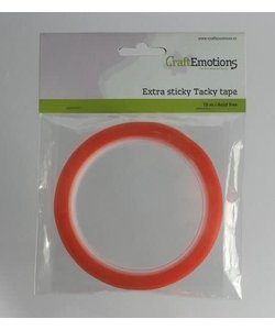 CraftEmotions Extra Sticky Tape Dubbelzijdig 12mm 10m