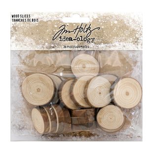 Tim Holtz Idea-Ology Wood slices 20 pcs