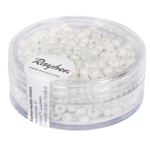 Rayher Rocailles Borduurkralen Opaque Luster 2,6mm Wit 17g