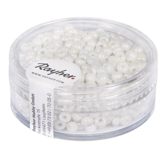 Rayher Rayher Rocailles Borduurkralen Opaque Luster 2,6mm Wit 17g