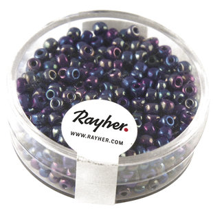 Rayher Rocailles Borduurkralen Opaque Luster 2,6mm Donker Blauw 17g
