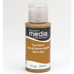 Deco Art Media Fluid Acrylics 29.6ml Raw Sienna