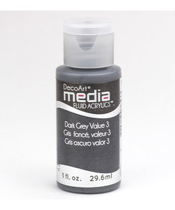 Deco Art Media Fluid Acrylics 29.6ml Dark Grey