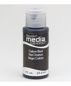 Deco Art Media Fluid Acrylics 29.6ml Carbon Black