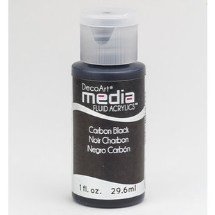 Deco Art Media Fluid Acrylics 29.6ml Carbon Black