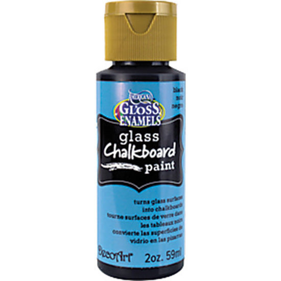 Deco Art Deco Art Glass Chalkboard Paint 59 ml Black