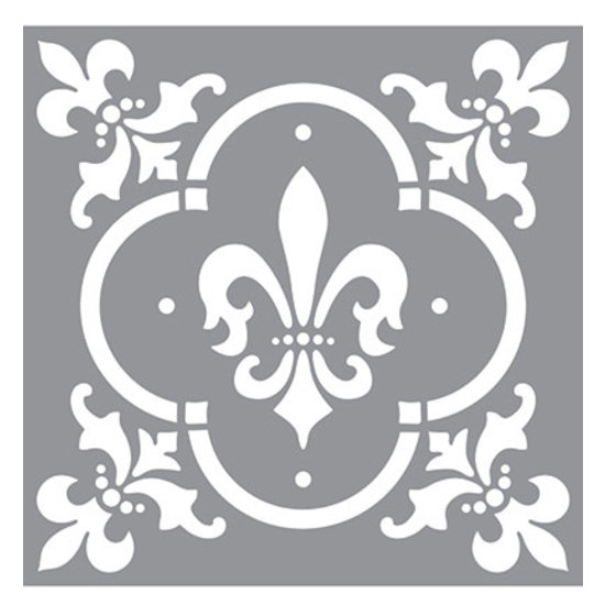 Deco Art Americana Decor Stencil Fleur De Lis Tile