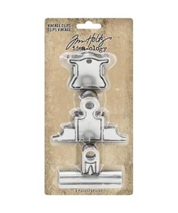 Tim Holtz Idea-Ology Metal Vintage clips 3 pcs.