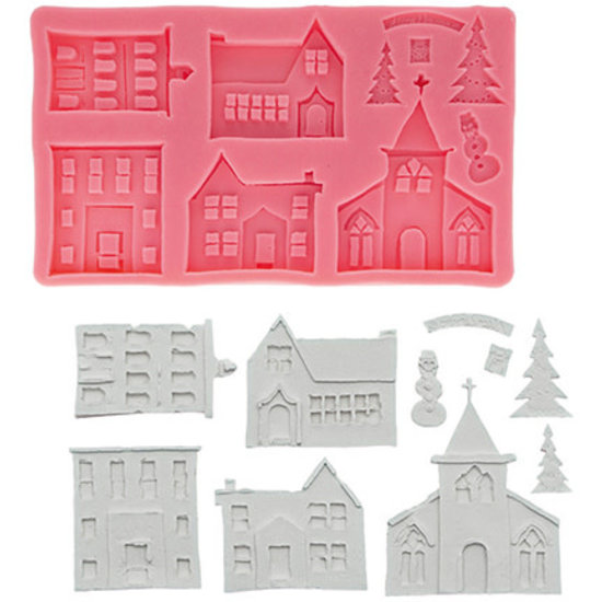 Stafil SpA Siliconen mal Kersthuizen 20.5x11.7x1.5cm