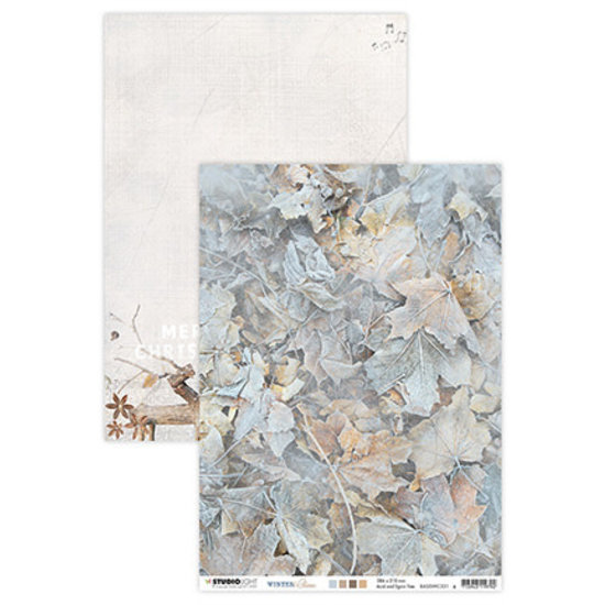 Studio Light Studio Light Winter Charm Achtergrond papier A4  nr. 331