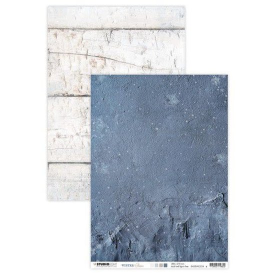 Studio Light Studio Light Winter Charm Achtergrond papier A4  nr. 334
