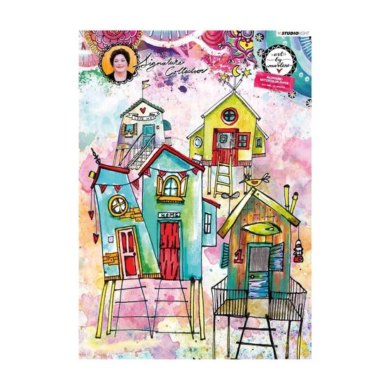 Studio Light Allround Paper pad Watercolor 300 gr. A4 Essentials nr. 1 BM01 20 vel