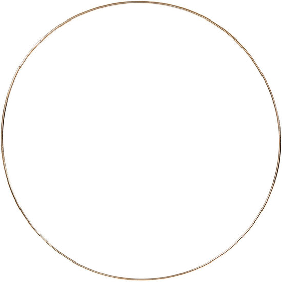 Creotime Spanring metaal Rond Goud 30cm. 3mm