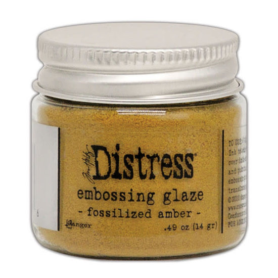 Tim Holtz Ranger Distress Embossing Glaze Fossilized Amber