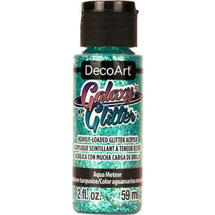 DecoArt Galaxy Glitter 59ml Aqua Meteor