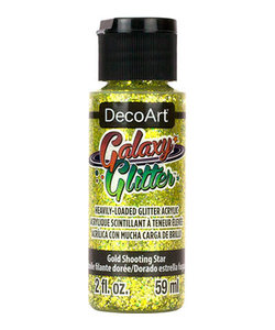 DecoArt Galaxy Glitter 59ml Gold Shooting Star