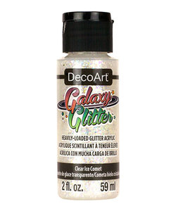 DecoArt Galaxy Glitter 59ml Clear Ice Comet