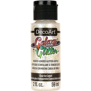 DecoArt Galaxy Glitter 59ml Clear Ice Comet