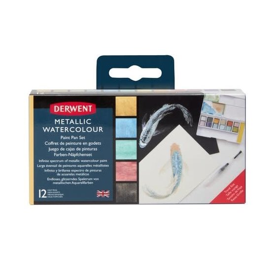 Derwent Derwent Metallic Paint Pan Set 12st