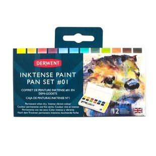 Derwent Inktense Paint Pan Set #01 12st