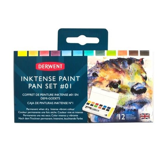 Derwent Derwent Inktense Paint Pan Set #01 12st