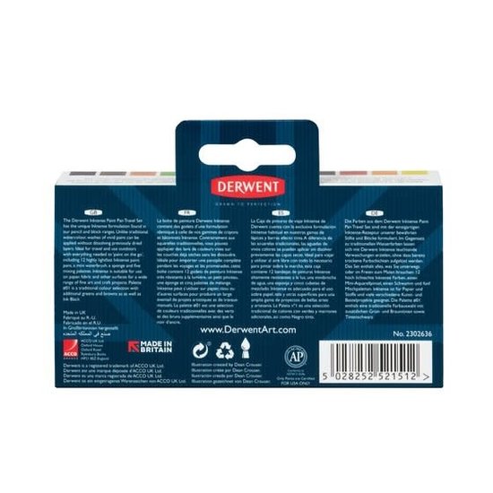 Derwent Derwent Inktense Paint Pan Set #01 12st