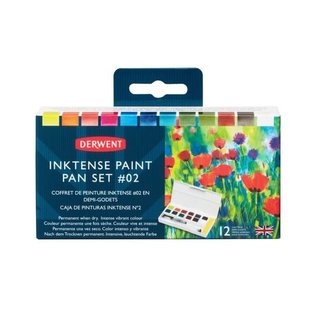 Derwent Inktense Paint Pan Set #02 12st