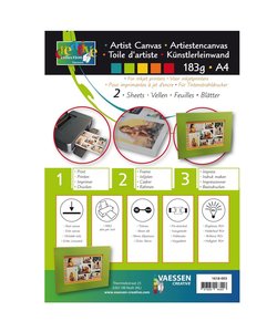 Artist Canvas A4 183gr 2 vellen