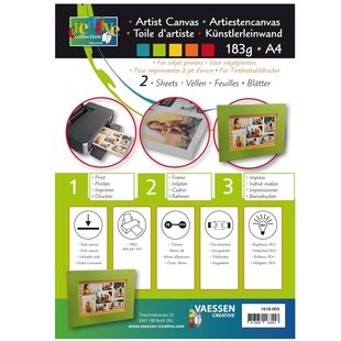 Artist Canvas A4 183gr 2 vellen