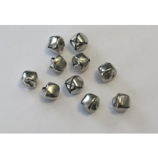 Belletjes 12mm Zilver 10st