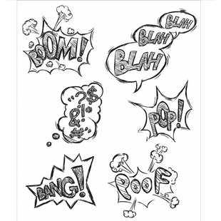Tim Holtz Cling Stamp Crazy Thoughts