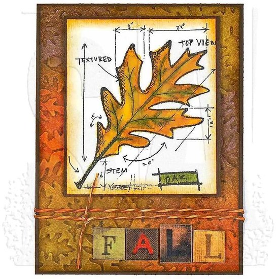 Tim Holtz Tim Holtz Cling Stamp Blueprint Autumn