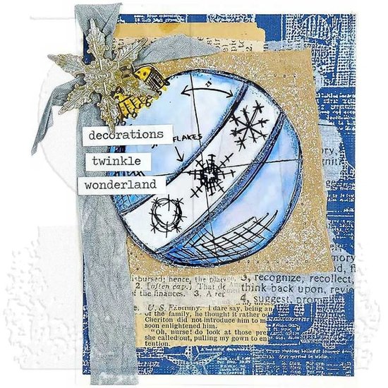Tim Holtz Tim Holtz Cling Stamp Blueprint Christmas nr. 2