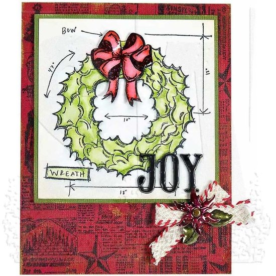 Tim Holtz Tim Holtz Cling Stamp Blueprint Christmas nr. 2