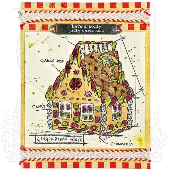 Tim Holtz Tim Holtz Cling Stamp Blueprint Christmas nr. 3
