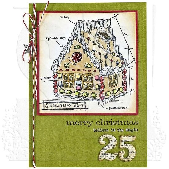 Tim Holtz Tim Holtz Cling Stamp Blueprint Christmas nr. 3