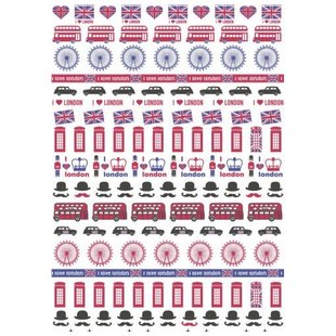 Vel Decopatch Papier Patroon I Love London