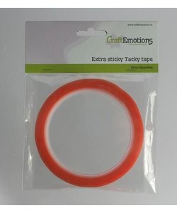 CraftEmotions Extra Sticky Tape Dubbelzijdig 6mm 10m