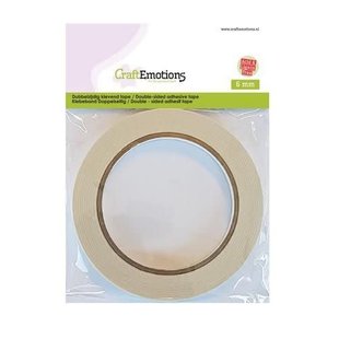 CraftEmotions Paper Tape Dubbelzijdig 6mm 20m
