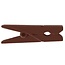 Vaessen Creative Wasknijpers hout 3,5 cm x12 chocolade